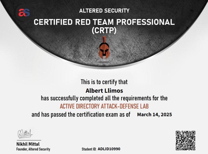 Certificación CRTP